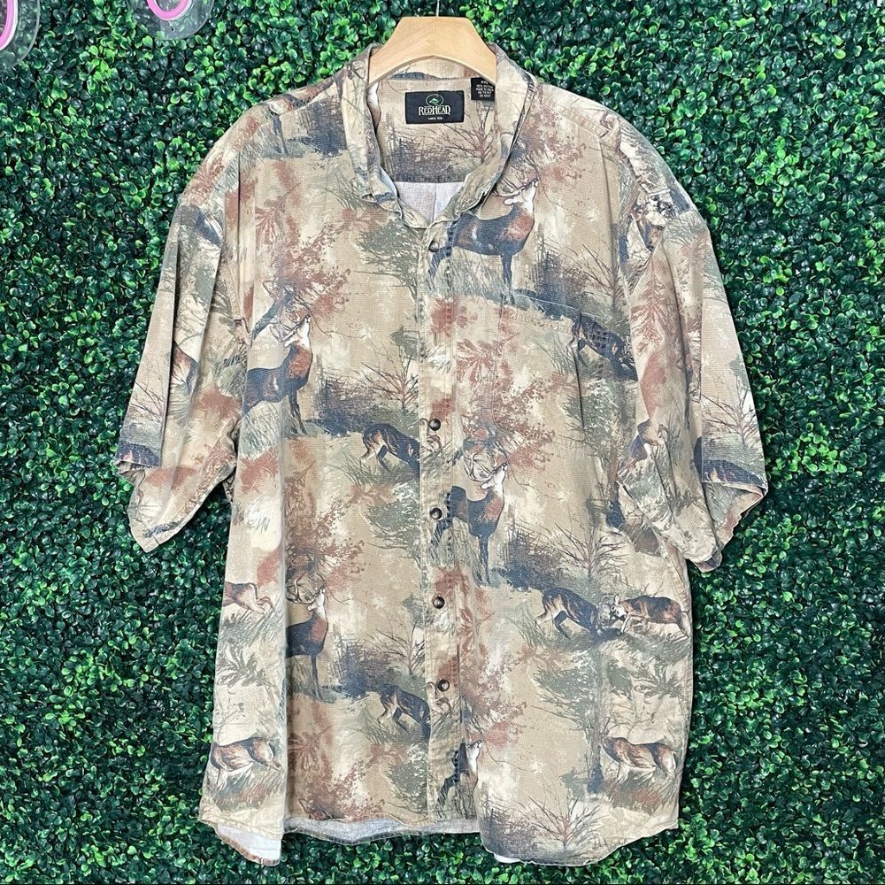 RedHead Camo Button Down Shirt XXL